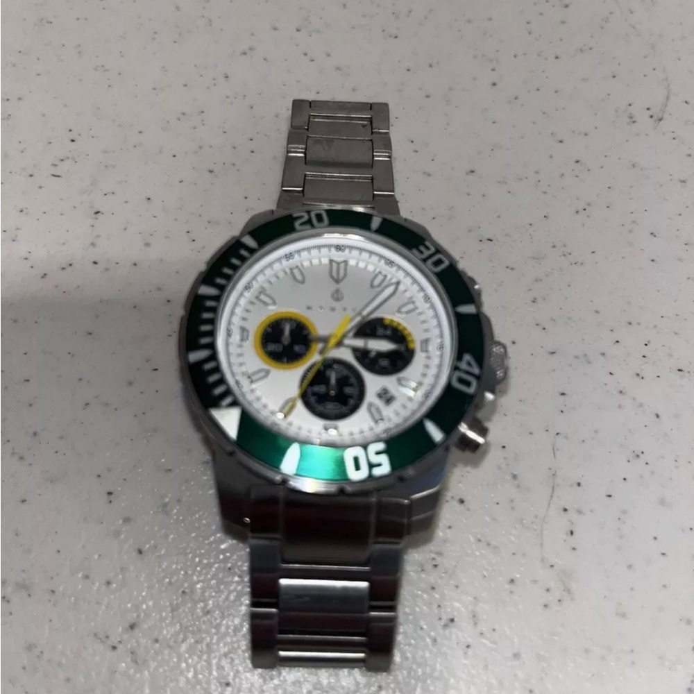 Nautis dive chronograph, 500 stainless steel watch 45 mm case